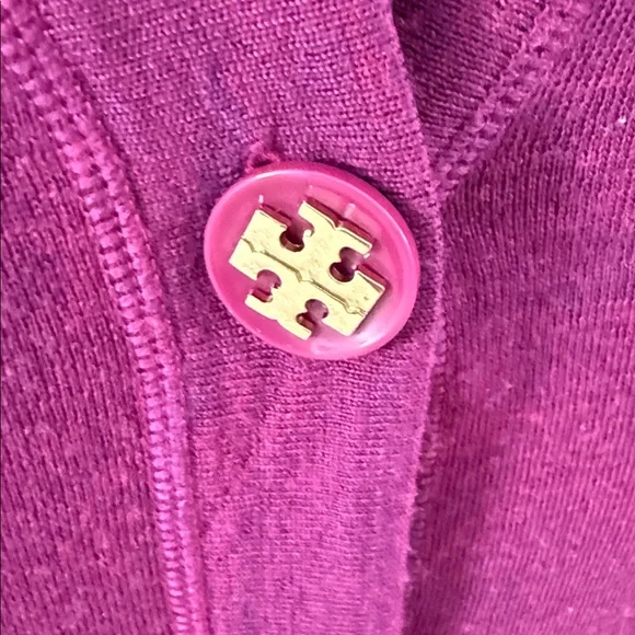 Tory Burch Cardigan Sweater light weight 100% merino wool - Picture 4 of 4